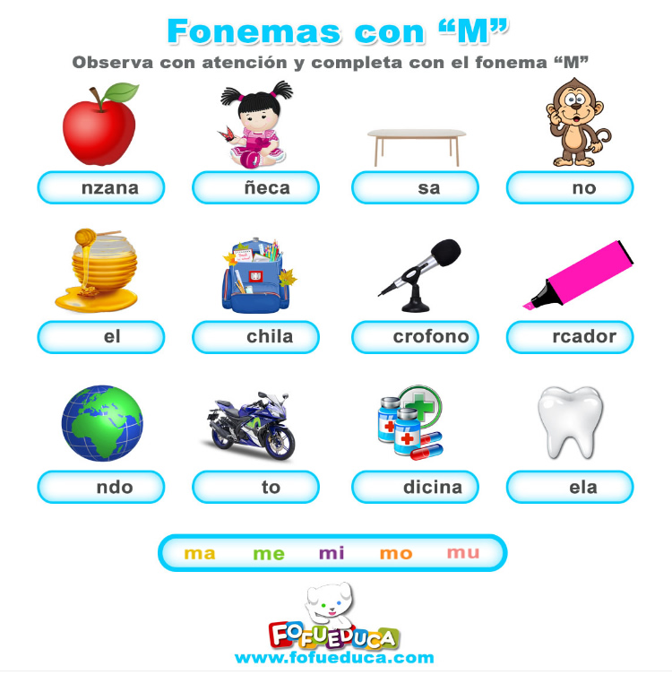 FONEMAS CON M