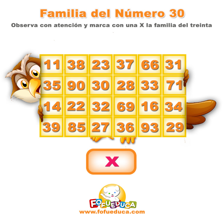 FAMILIA DEL NÚMERO 30
