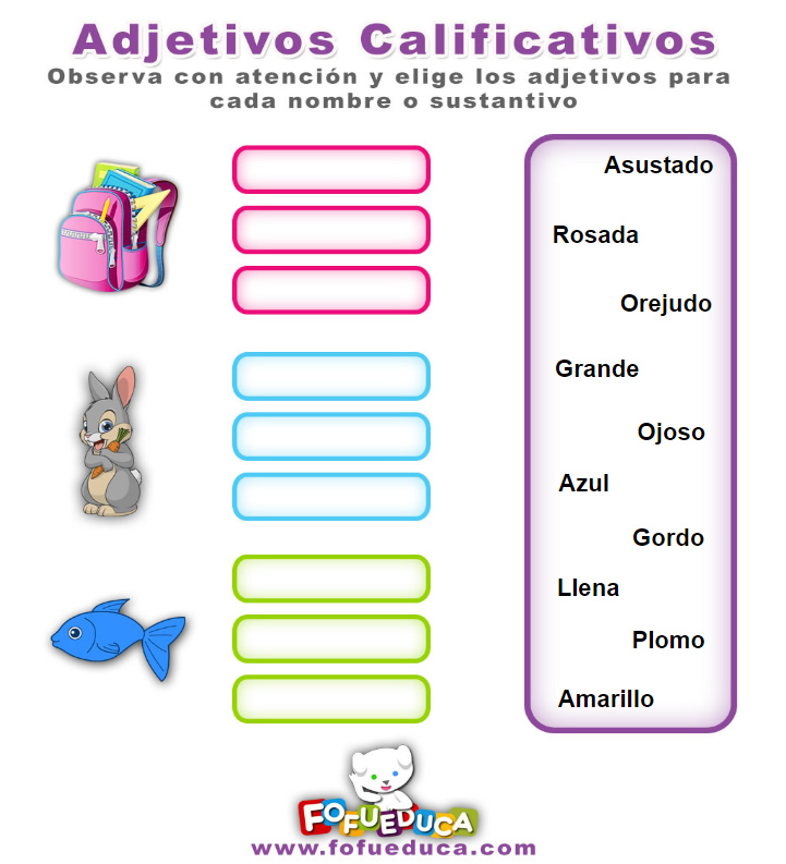 ADJETIVOS CALIFICATIVOS