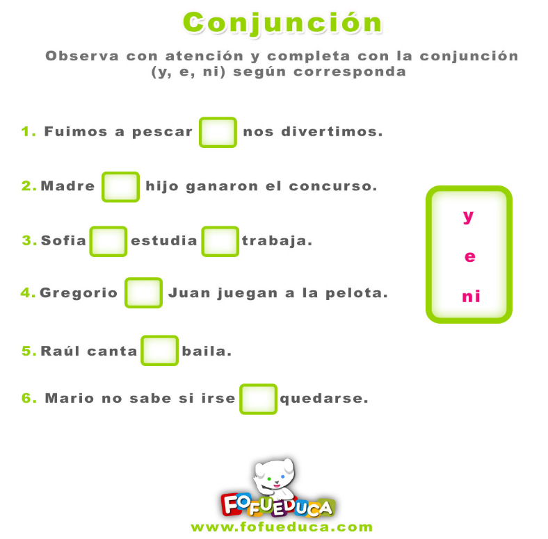 CONJUNCIÓN II