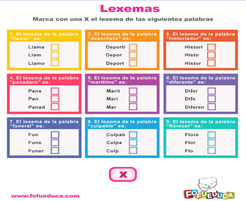 Lexemas