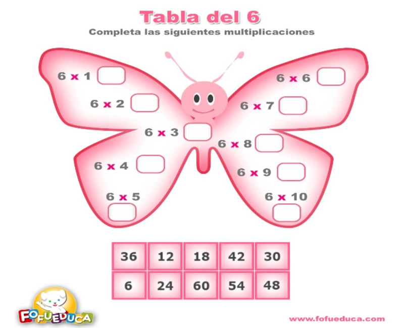 TABLA DEL 6