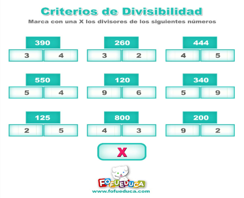 CRITERIOS DE DIVISIBILIDAD II