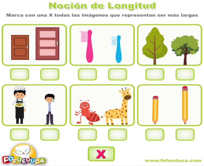 NOCIÓN DE LONGITUD