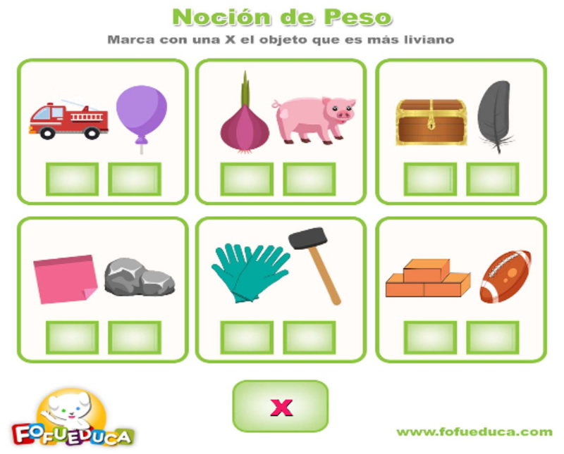 NOCIÓN DE PESO