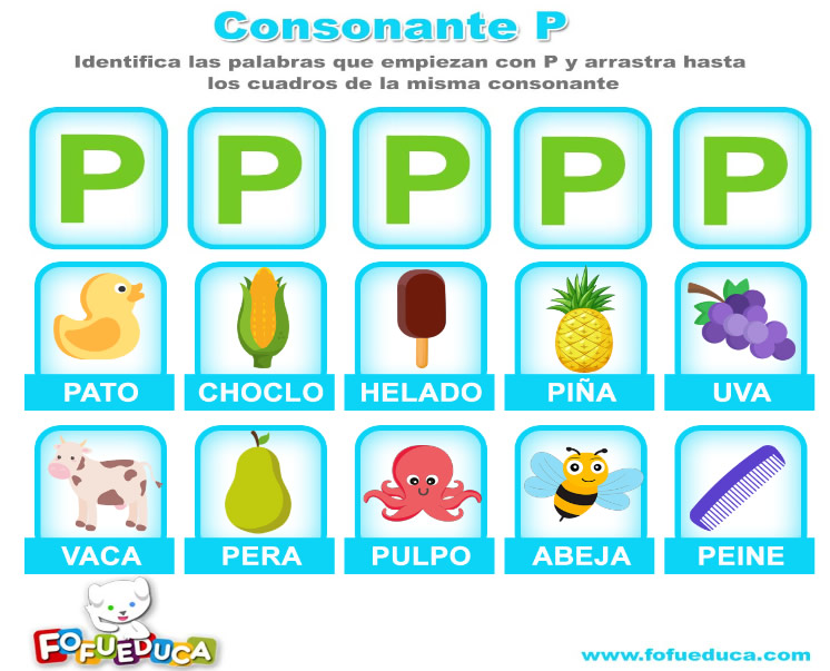 CONSONANTE P