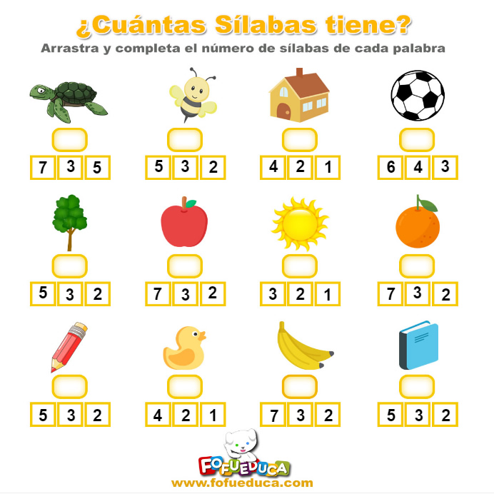 CUANTAS SÍLABAS TIENEN